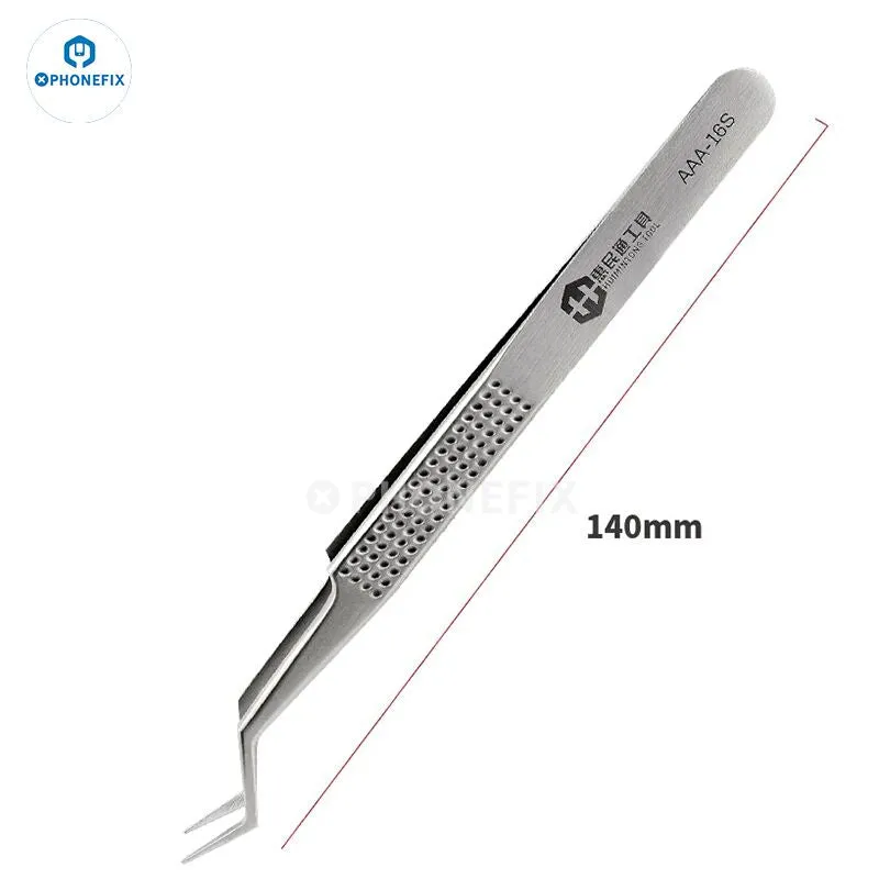 2UUL Stainless Steel Long 3D Tweezers For Phone Jewelry Repair