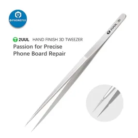 2UUL Stainless Steel Long 3D Tweezers For Phone Jewelry Repair