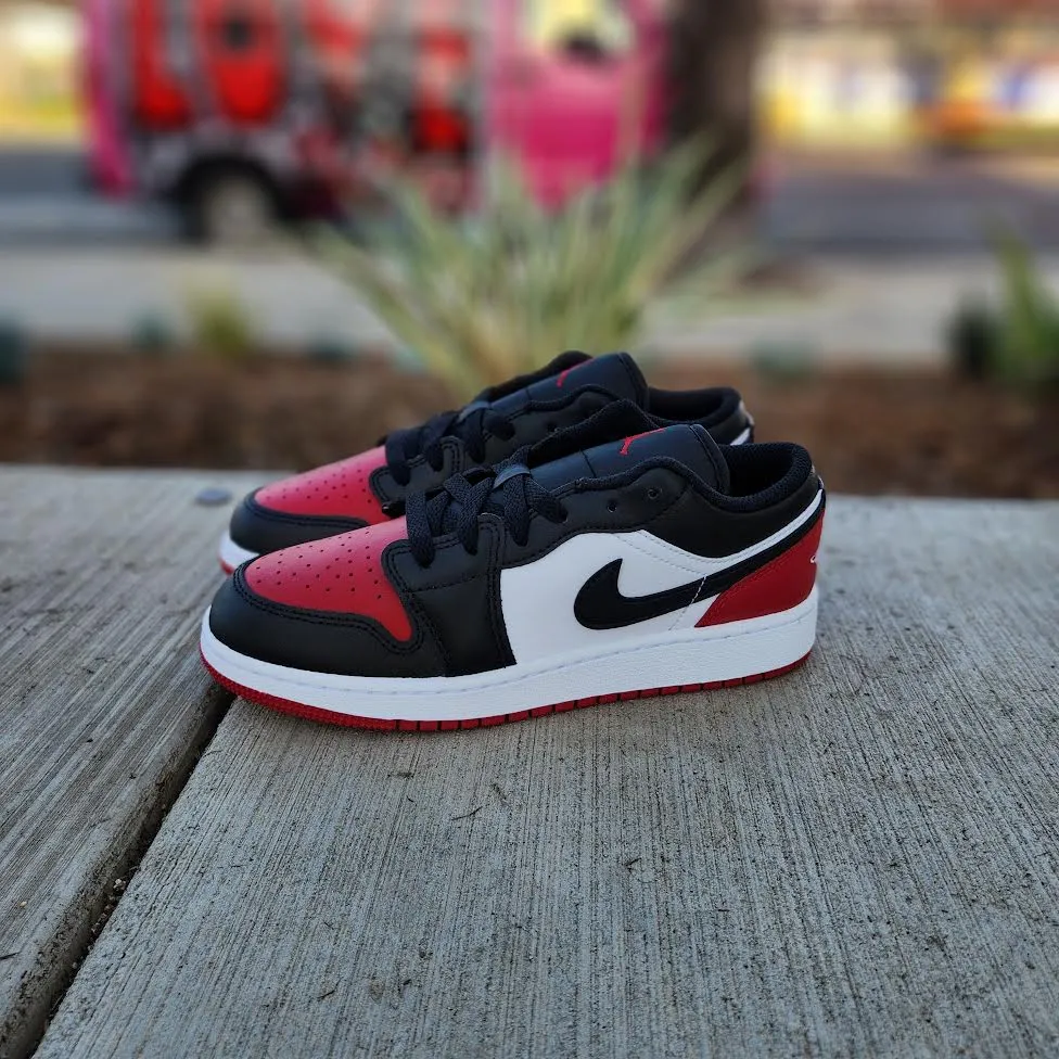 AIR JORDAN 1 LOW GS 'BRED TOE'