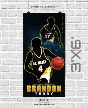 Brandon Terry - Basketball Enliven Effects Sports Banner Photoshop Template