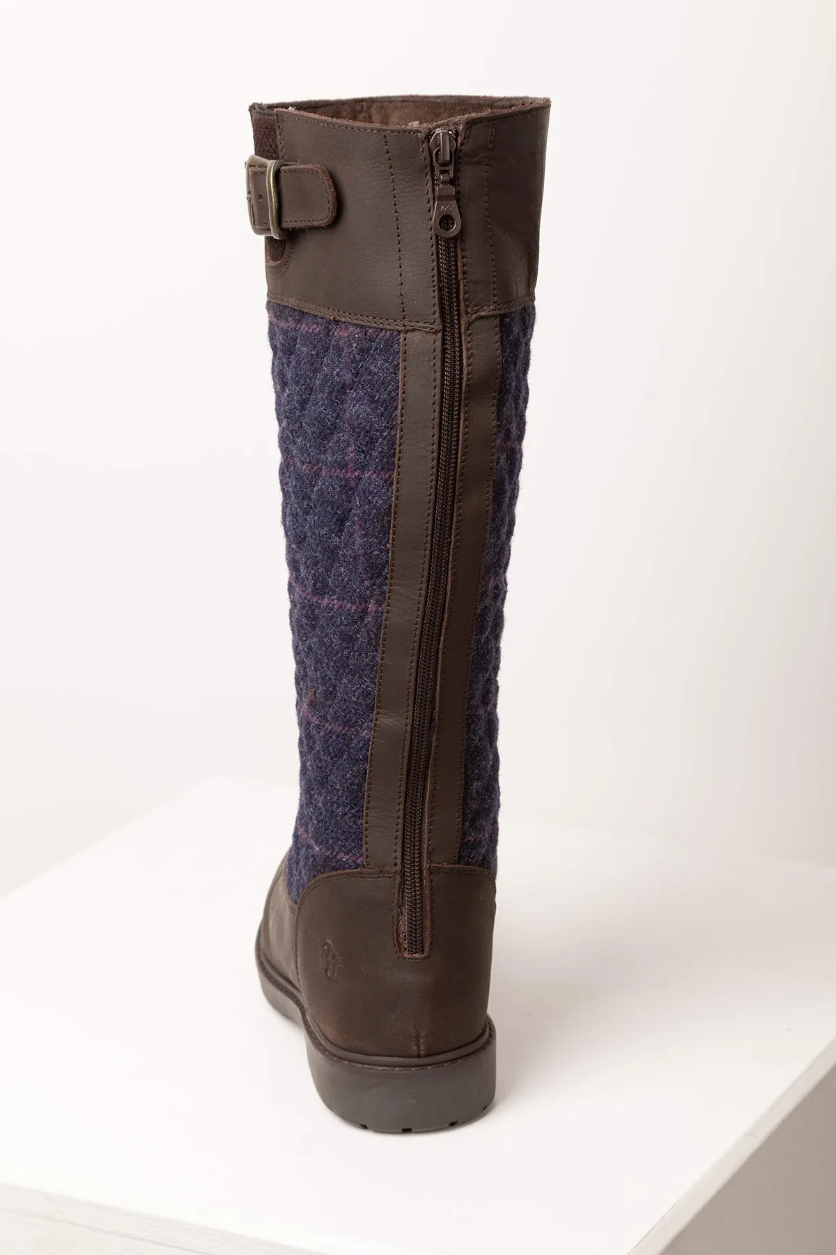 Womens Middleham Quilted Tweed Ankle Boots - Stylish & Durable