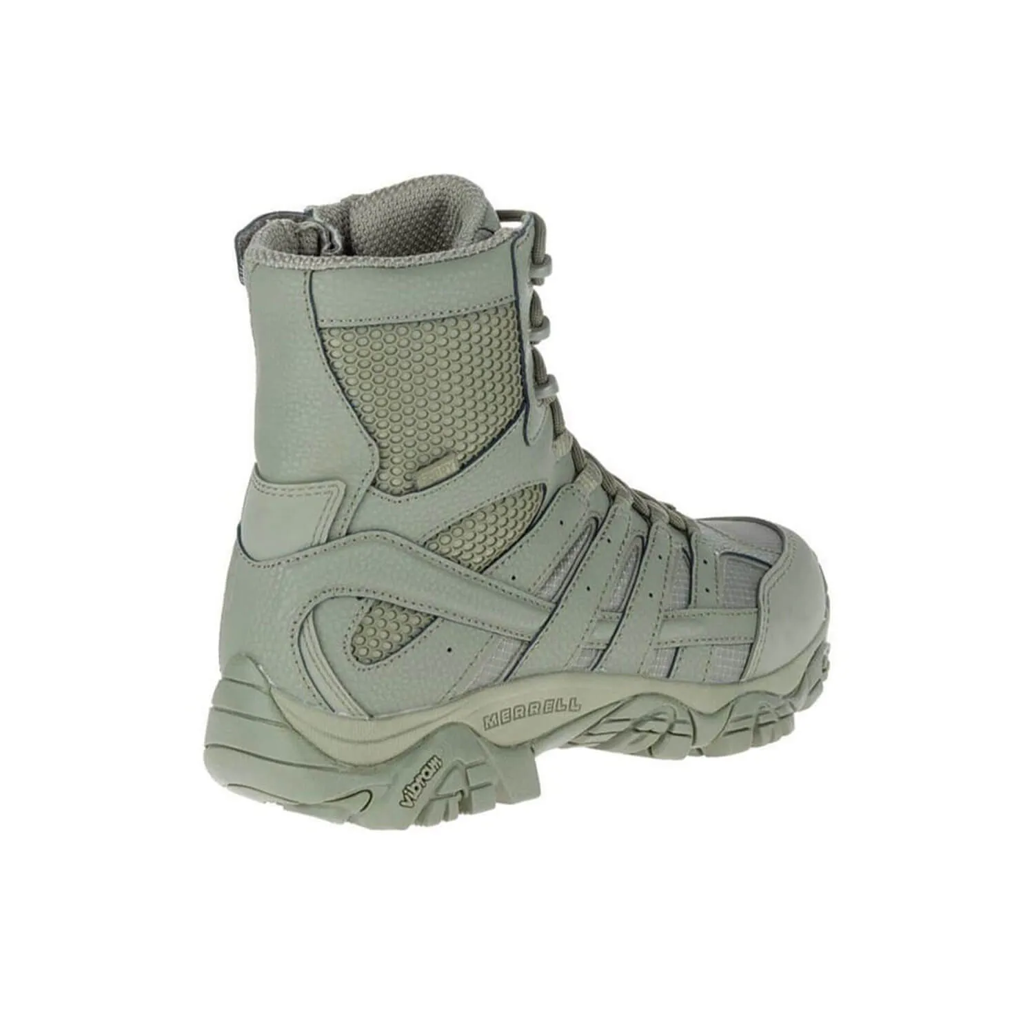 Mens 8 Tactical Work Boots in Waterproof Sage Green - Moab 2